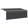 vidaXL Toldo retr&aacute;ctil Antracita 400 x 200 cm Poli&eacute;ster y Aluminio