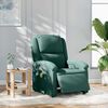 vidaXL Sill&oacute;n reclinable de masaje el&eacute;ctrico terciopelo verde oscuro