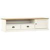vidaXL Mueble para TV VIGO madera maciza de pino blanco 156x40x40 cm