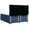 vidaXL Cama box spring con colch&oacute;n tela azul 200x200 cm