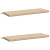 vidaXL Cojines para bancos SOEST 2 uds. 100% Poli&eacute;ster Crema