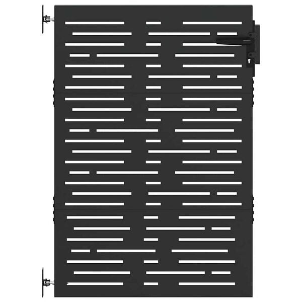 vidaXL Puerta de jardín acero corten diseño cuadrado 85x125 cm