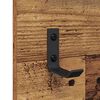 vidaXL Perchero de pared con estante Madera vieja 70 x 10 x 90 cm