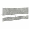 vidaXL Perchero de pared con estante Gris Concreto 90 x 15 x 36 cm