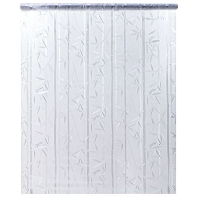 vidaXL Lámina de ventana esmerilada patrón de bambú PVC 45x500 cm