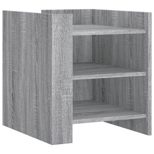 vidaXL Mesita de noche madera de ingenier&iacute;a gris Sonoma 45x50x50 cm