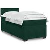 vidaXL Cama box spring con colch&oacute;n terciopelo verde oscuro 90x190 cm