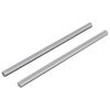 vidaXL Barras roscadas 2 pcs Plateado M6 x 120 mm Metal