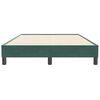 vidaXL Estructura cama sin colch&oacute;n terciopelo verde oscuro 120x210 cm