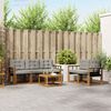 vidaXL Conjunto de sof&aacute;s de exterior 6 pcs Gris Natural y Claro