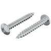 vidaXL Tornillo de Madera 2 uds. Plateado M4 x 28 mm Hierro