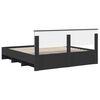 vidaXL Estructura de cama Negro 180 x 200 cm Madera de ingenier&iacute;a