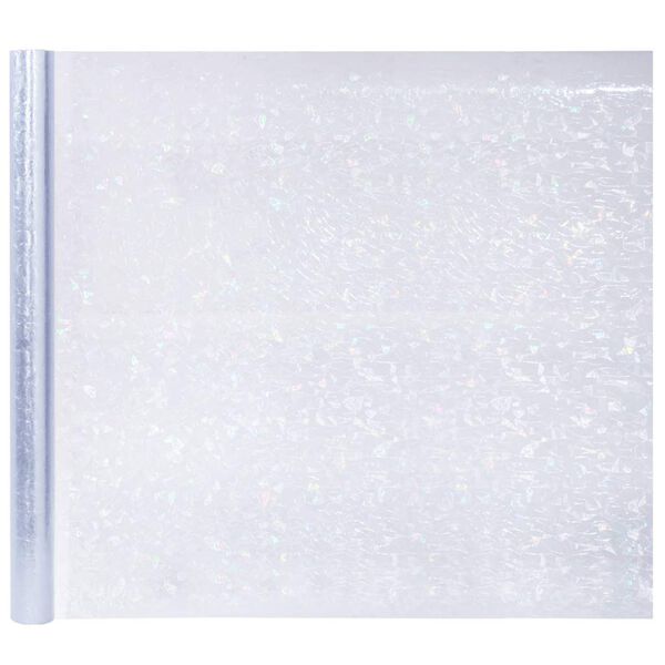 vidaXL L&aacute;minas de ventana esmerilada 3 uds PVC estampado arco iris 3D