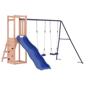 vidaXL Parque infantil de exterior madera maciza Douglas