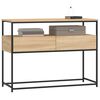 vidaXL Mesa consola madera de ingenier&iacute;a roble Sonoma 100x40x75 cm