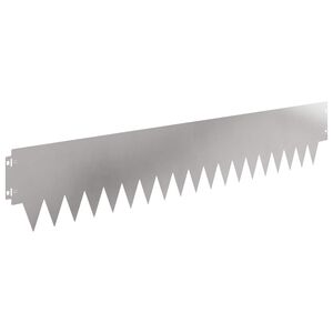 vidaXL Borde de C&eacute;sped 20 uds. 103 x 20 cm metal Plateado
