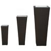 vidaXL Conjunto de Jard&iacute;n 3 pcs Negro Metal