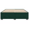 vidaXL Estructura cama sin colch&oacute;n terciopelo verde oscuro 180x200 cm
