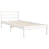 vidaXL Estructura cama sin colch&oacute;n madera maciza pino blanca 100x200cm