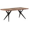 vidaXL Mesa de comedor de madera maciza reciclada 180x90x76 cm
