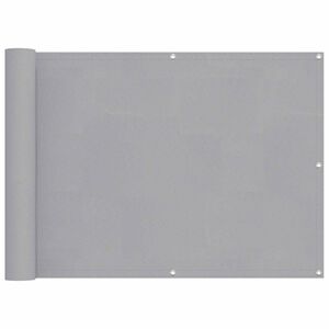 vidaXL Pantalla de Balc&oacute;n Gris Claro 75 x 200 cm