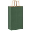 vidaXL Bolsas de papel con asas 50 uds verde 21x11x36 cm