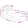 vidaXL Cama tipo Box Spring con colch&oacute;n Rosa 80 x 200 cm Terciopelo