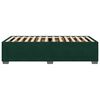 vidaXL Estructura cama sin colch&oacute;n terciopelo verde oscuro 100x200 cm