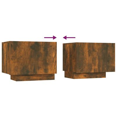 vidaXL Mueble para TV madera contrachapada roble ahumado 100x35x40 cm