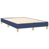 vidaXL Cama box spring con colch&oacute;n y luces LED tela azul 120x190 cm