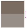 vidaXL Estor Enrollable Opaco Color Café 130x150 cm Tela Ancho 126,6cm