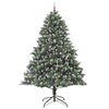 vidaXL &Aacute;rbol de Navidad artificial Verde 240 cm PVC, Pl&aacute;stico y Acero