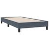 vidaXL Cama box spring sin colchón terciopelo gris oscuro 80x210 cm