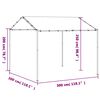 vidaXL Carpa acero y tela gris antracita 3x3 m