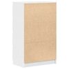 vidaXL Aparador de madera contrachapada blanco 60x35x98,5 cm