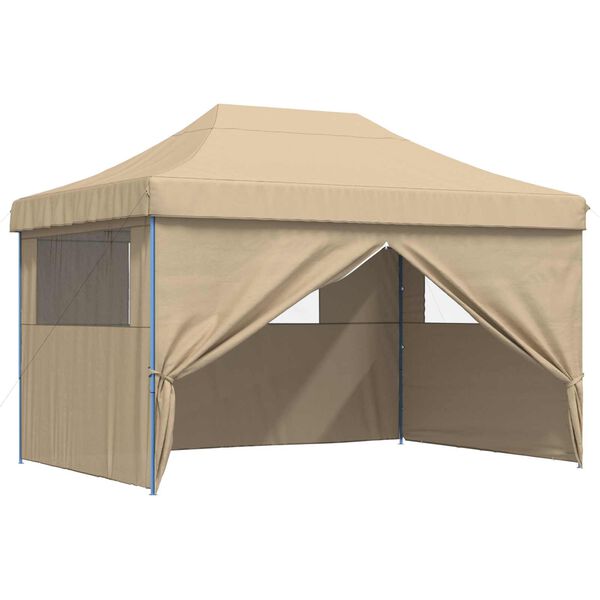 vidaXL Carpa de Fiesta Beige 279 x 410 x 315 cm Tela Oxford