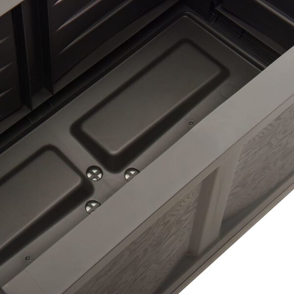 vidaXL Jardinera gris 80x42,5x42 cm PP