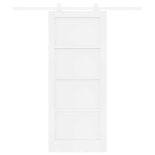 vidaXL Puerta Corredera 83 x 202 cm Madera de pino macizo