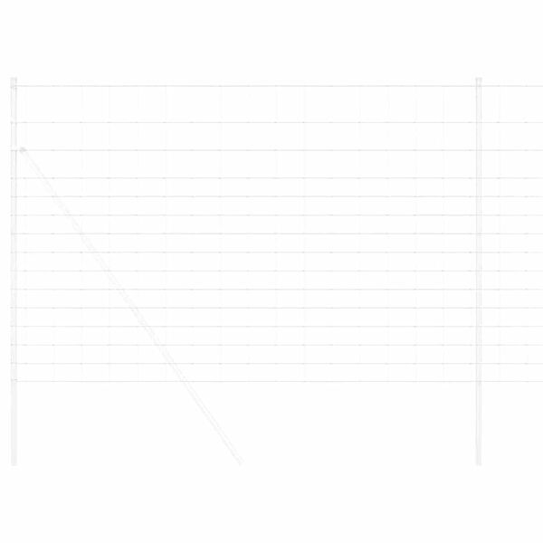 vidaXL Valla de campo Gris 1.6 x 10 m Acero