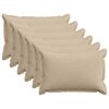 vidaXL Funda de almohada 6 uds. HOUTEN Gris topo 50 x 75 cm pana