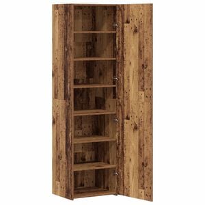 vidaXL Aparador alto Madera vieja 50 x 42,5 x 185 cm