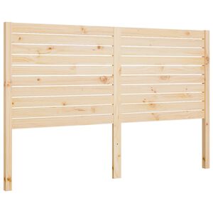 vidaXL Cabecero de cama madera maciza de pino 146x4x100 cm