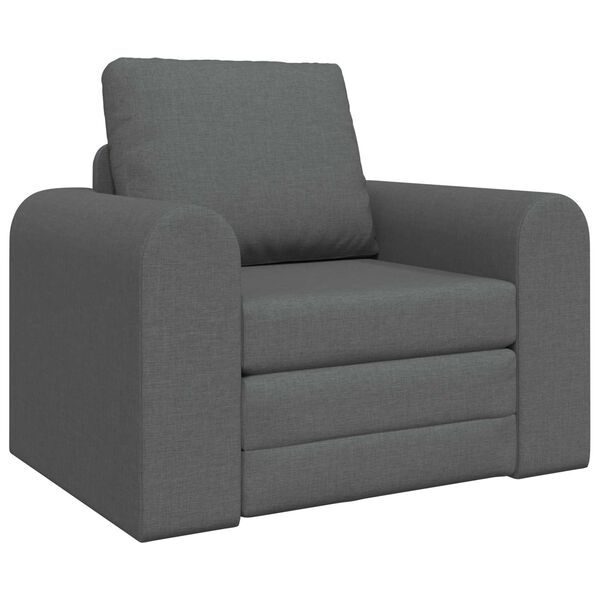 vidaXL Sof&aacute; Cama Plegable Gris oscuro 98 x 71 x 83 cm tela