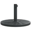 vidaXL Base de sombrilla semicircular para palos de &Oslash;38/48 mm 12 kg