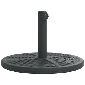 vidaXL Base de sombrilla semicircular para palos de &Oslash;38/48 mm 12 kg