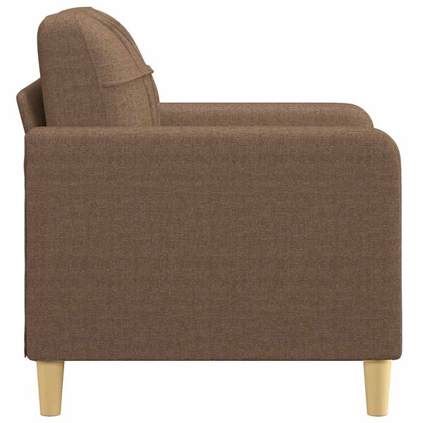 vidaXL Sillón de tela marrón 60 cm