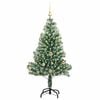 vidaXL &Aacute;rbol de Navidad Artificial Nevado con Luz LED Verde y 150 cm