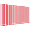 vidaXL Tela de repuesto de toldo rayas rojas y blancas 6x3 m