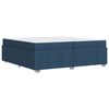vidaXL Estructura de cama con colch&oacute;n Azul 200 x 200 cm tela