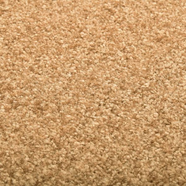 vidaXL Felpudo lavable crema 60x90 cm